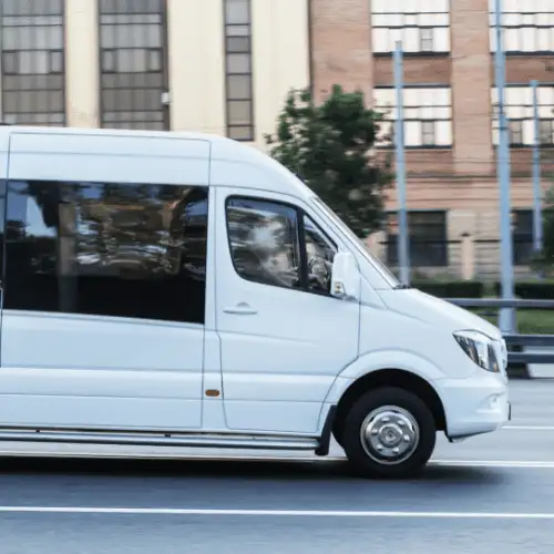 Minibus driving